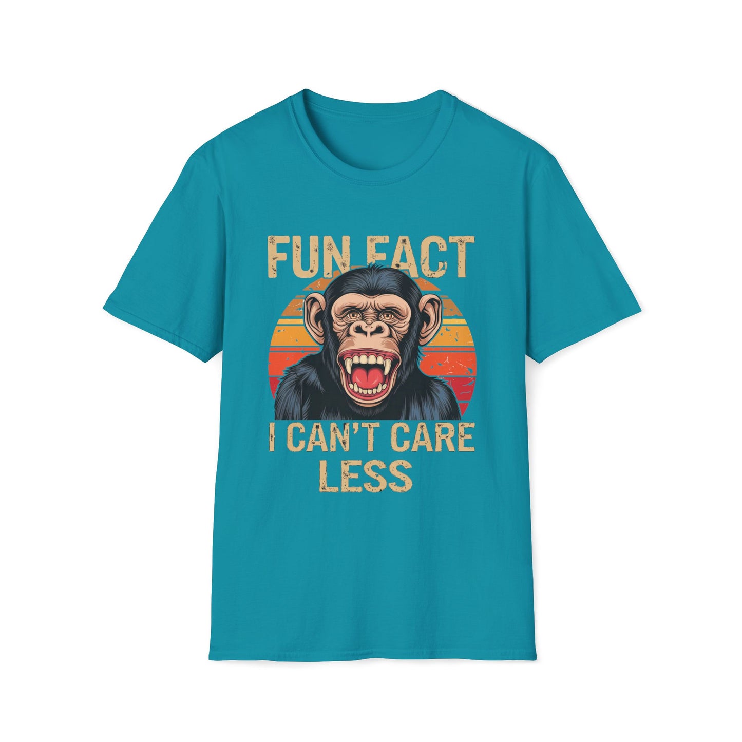 Fun Fact I Can't Care Less Chimpanzee - T-Shirt