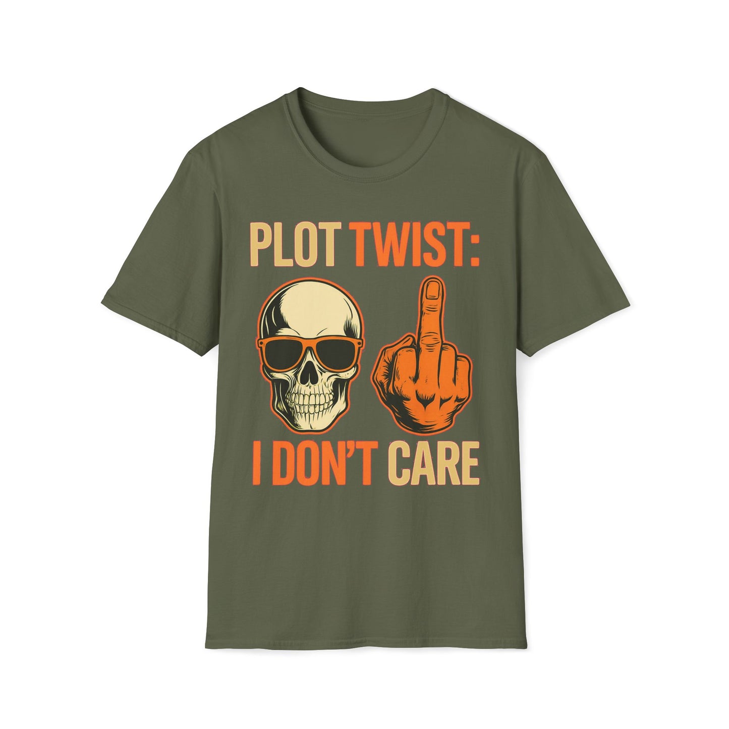 Apathetic Skeleton Doesn't Care T-Shirt