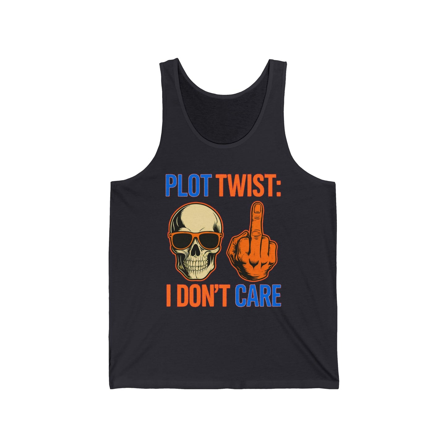 Apathetic Skeleton Doesn't Care Tank