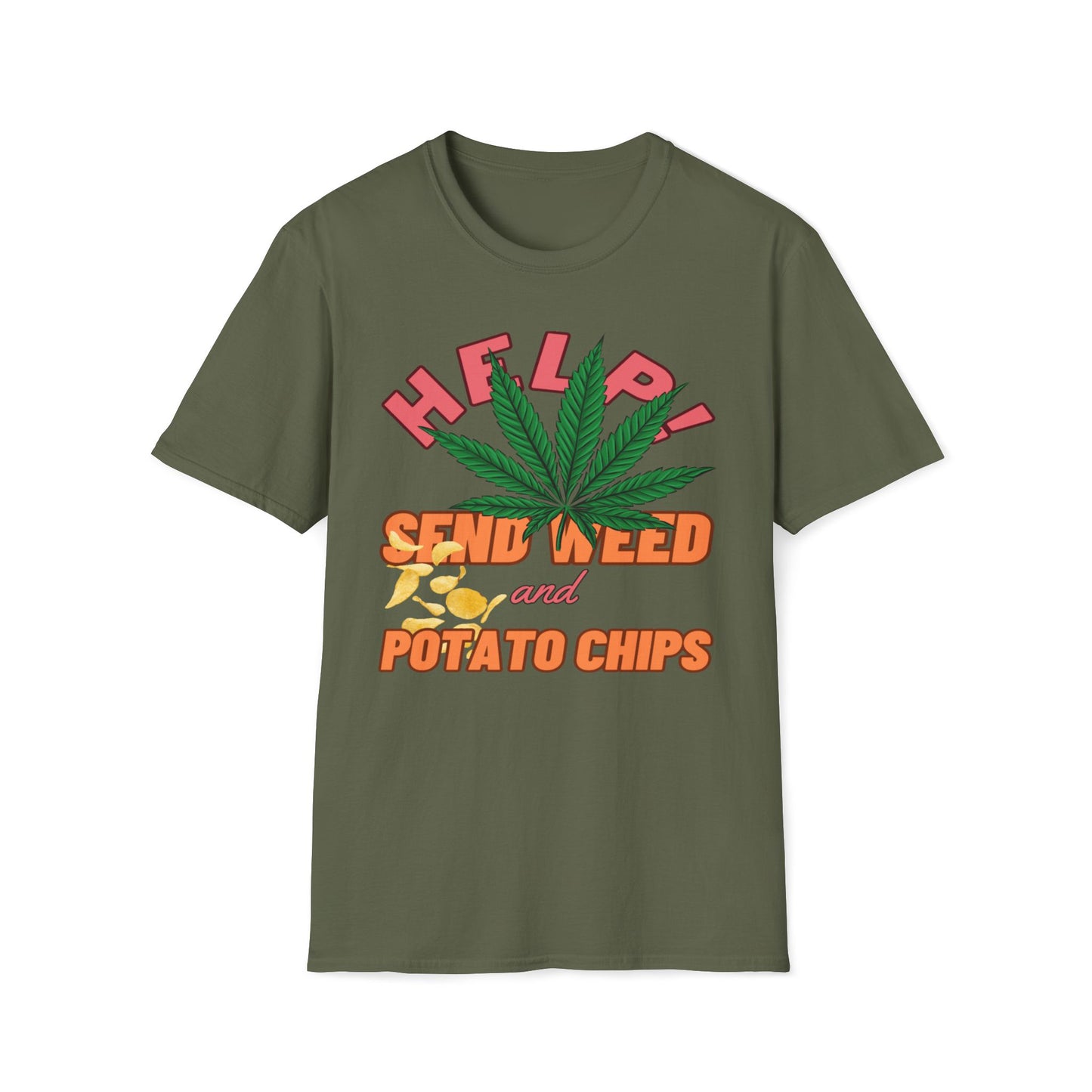 Help! Send Weed and Potato Chips T-Shirt