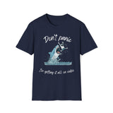 Don't Panic I'm Getting It All On Video Shark T-Shirt