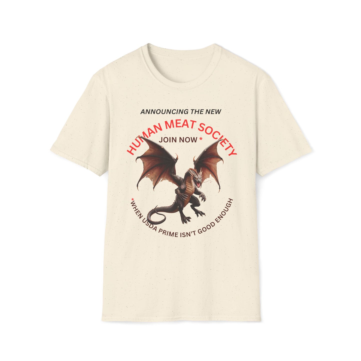 Announcing Human Meat Society Join Now T-Shirt