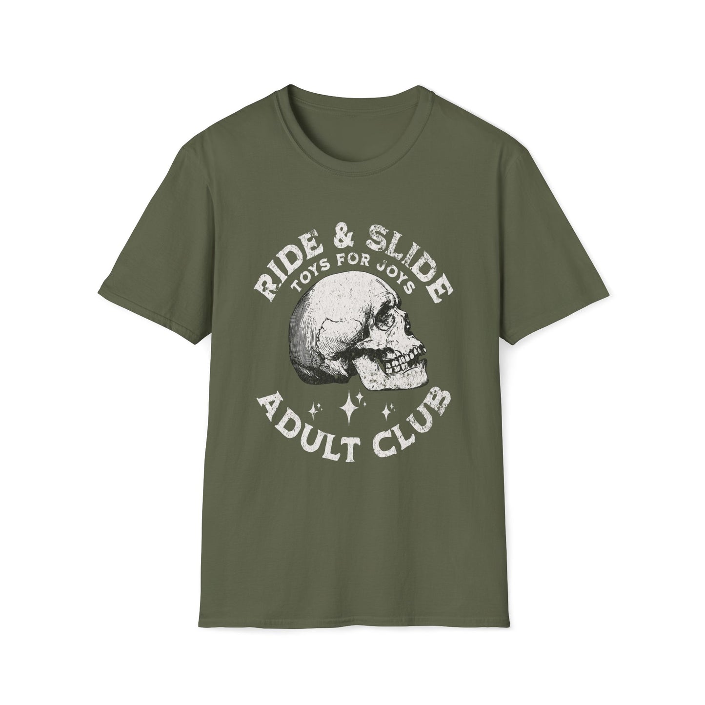 Ride & Slide Toys For Joys Adult Club T-Shirt