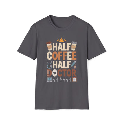 Half Coffee Half Doctor T-Shirt