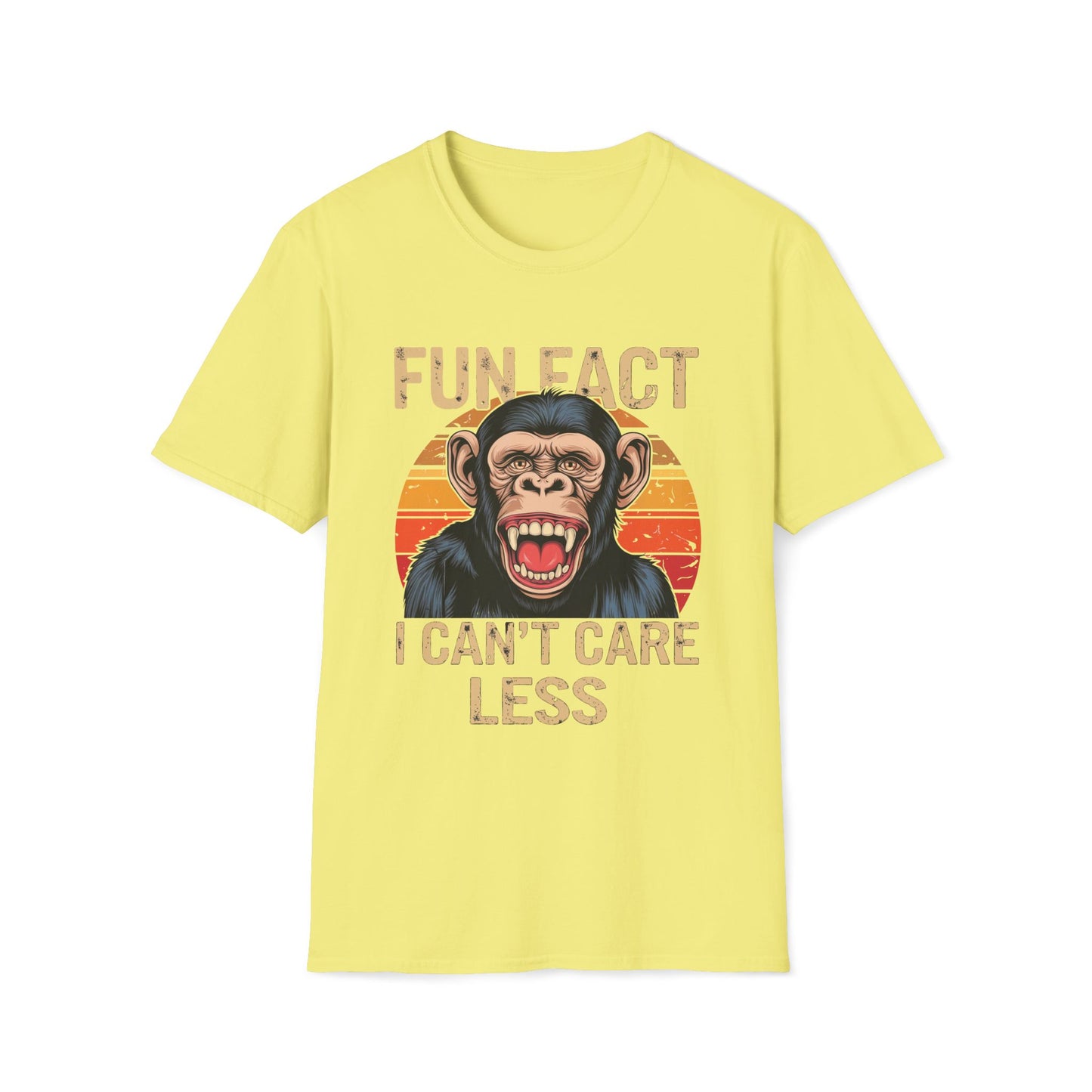 Fun Fact I Can't Care Less Chimpanzee - T-Shirt