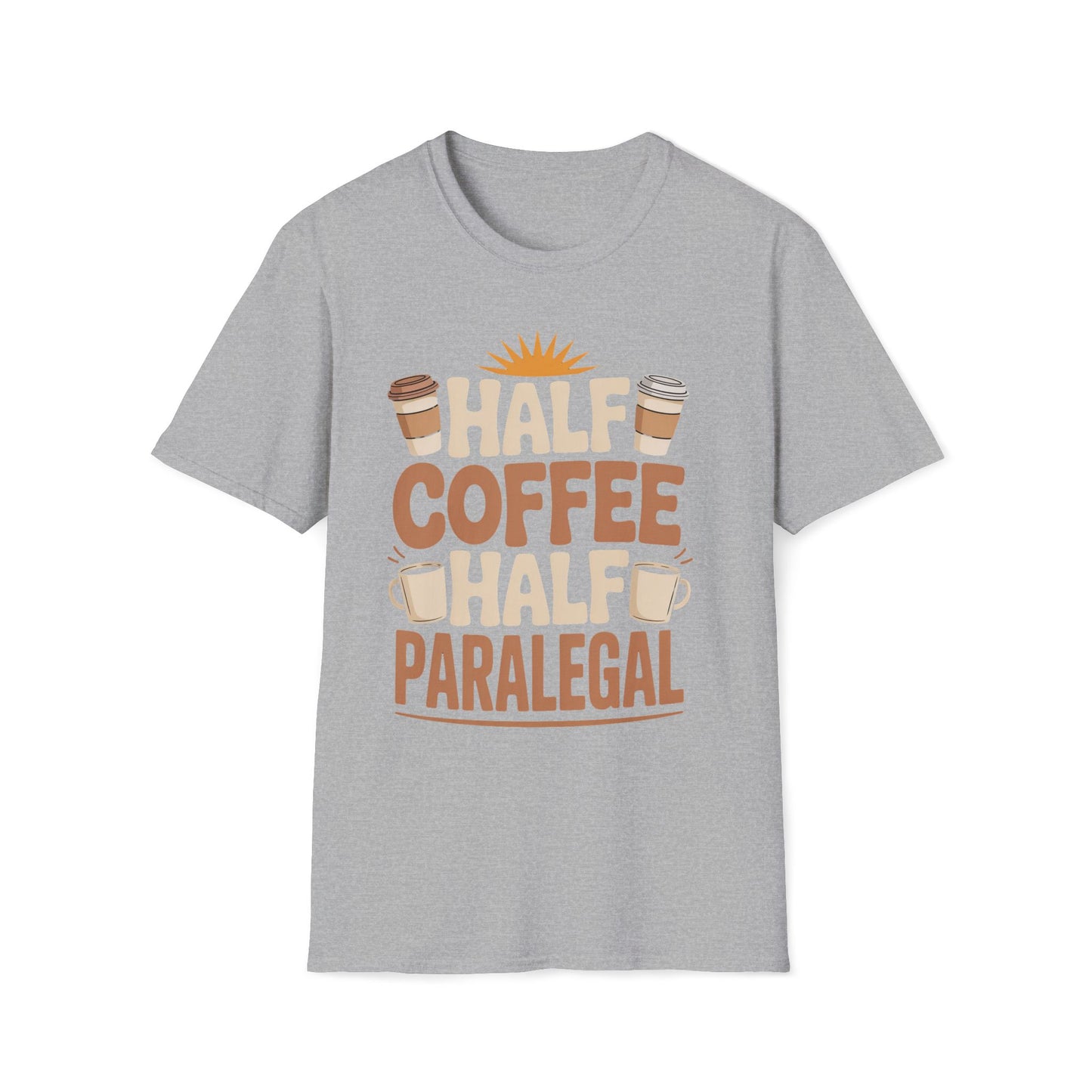 Half Coffee Half Paralegal T-Shirt