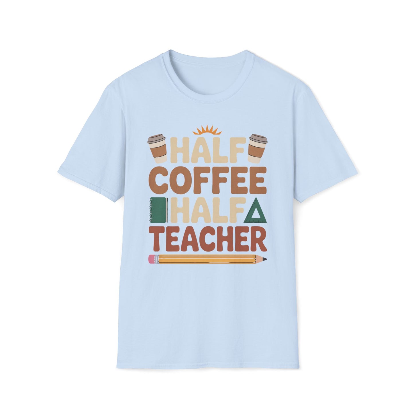 Half Coffee Half Teacher T-Shirt