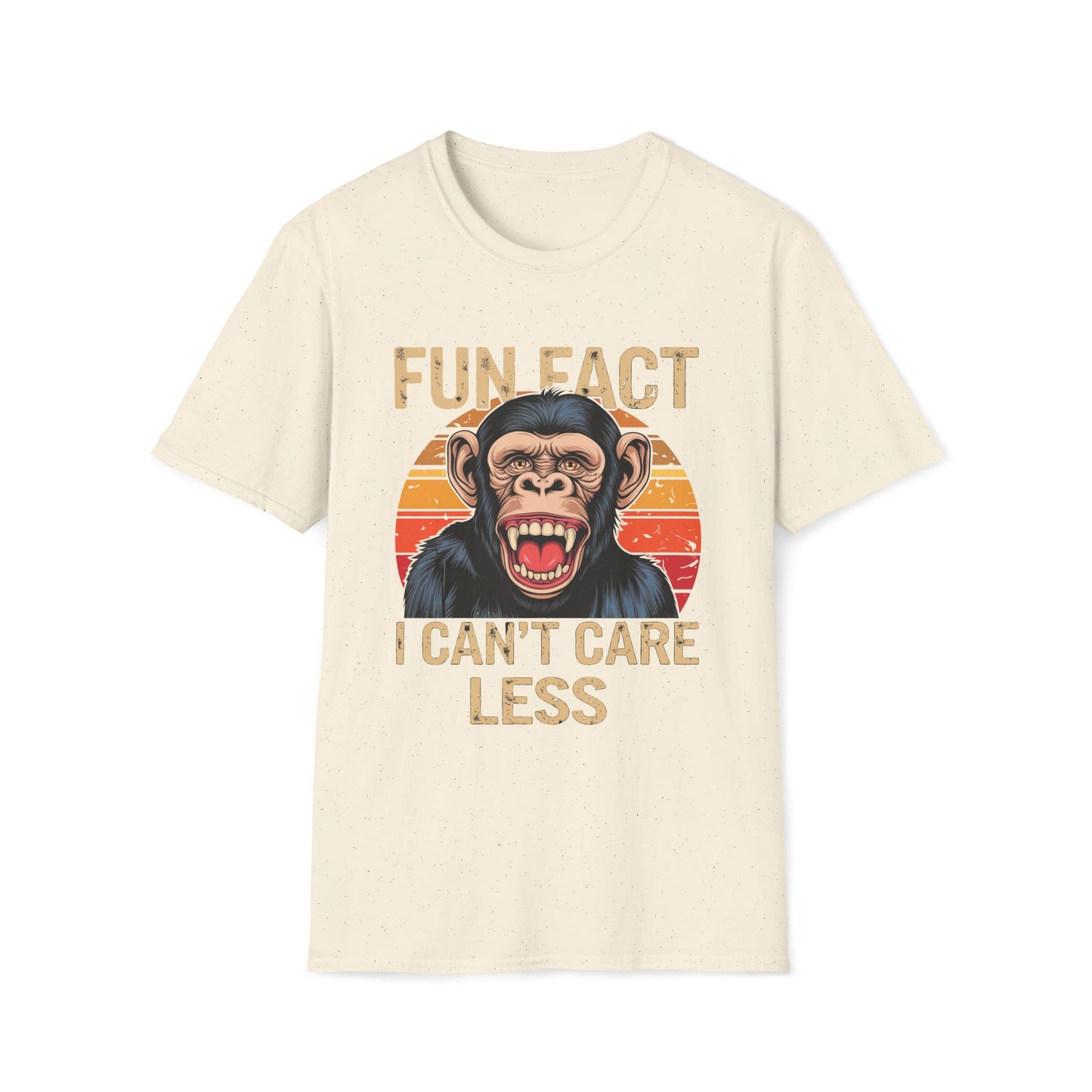 Fun Fact I Can't Care Less Chimpanzee - T-Shirt
