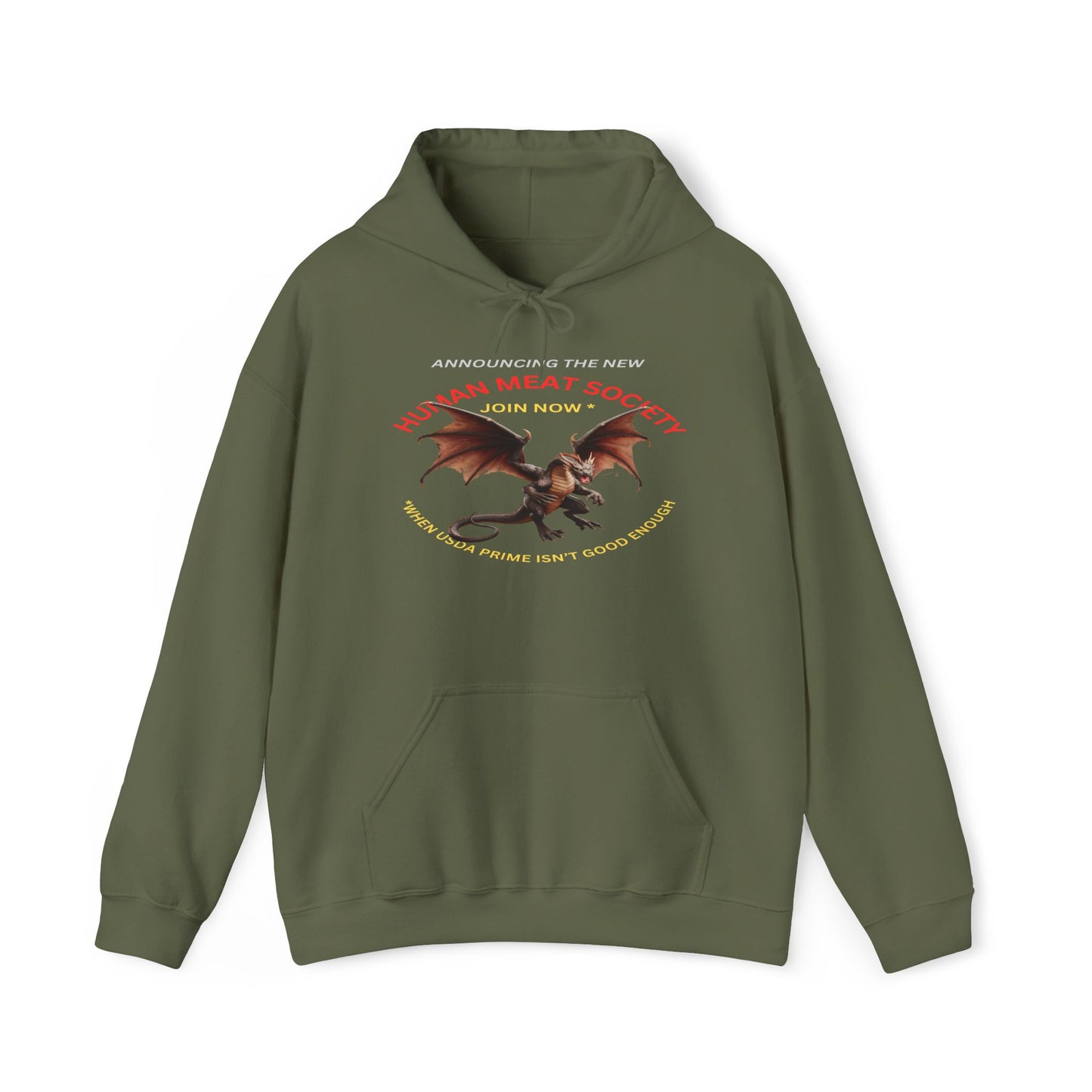 Announcing Human Meat Society Join Now Hoodie