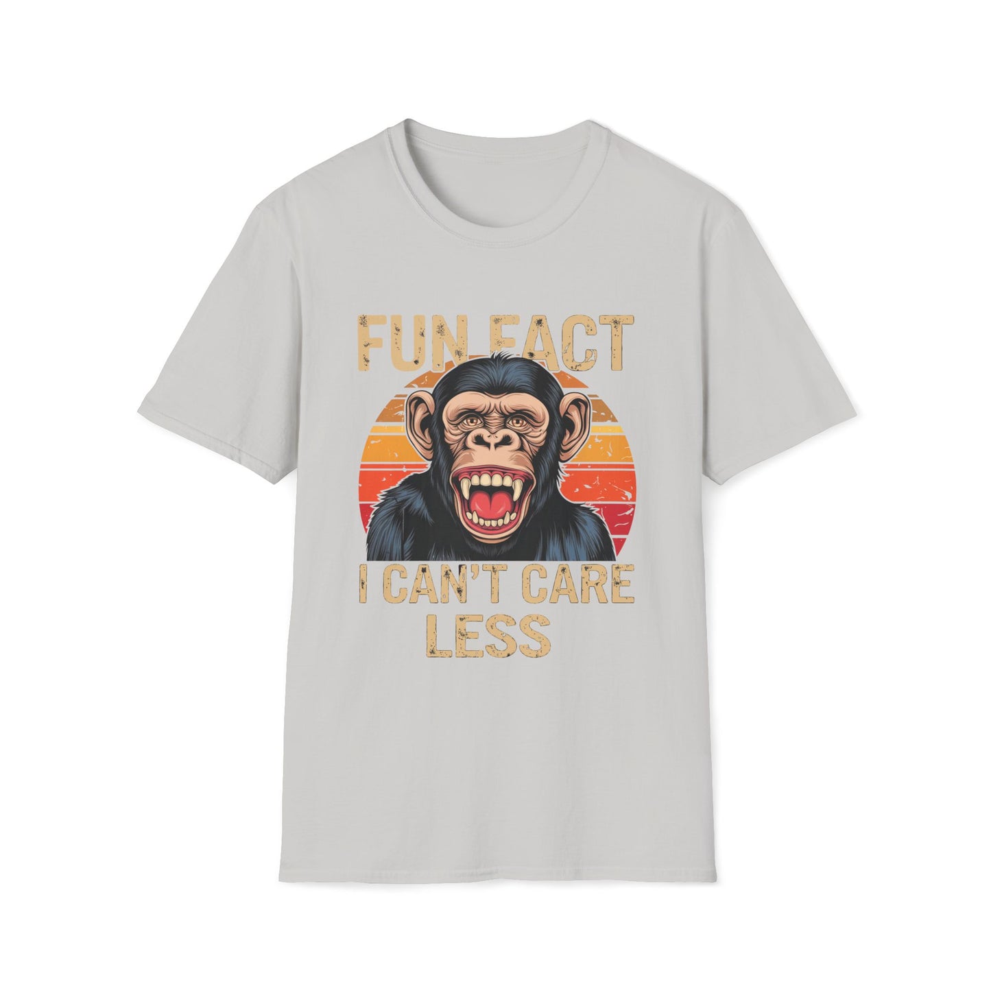 Fun Fact I Can't Care Less Chimpanzee - T-Shirt