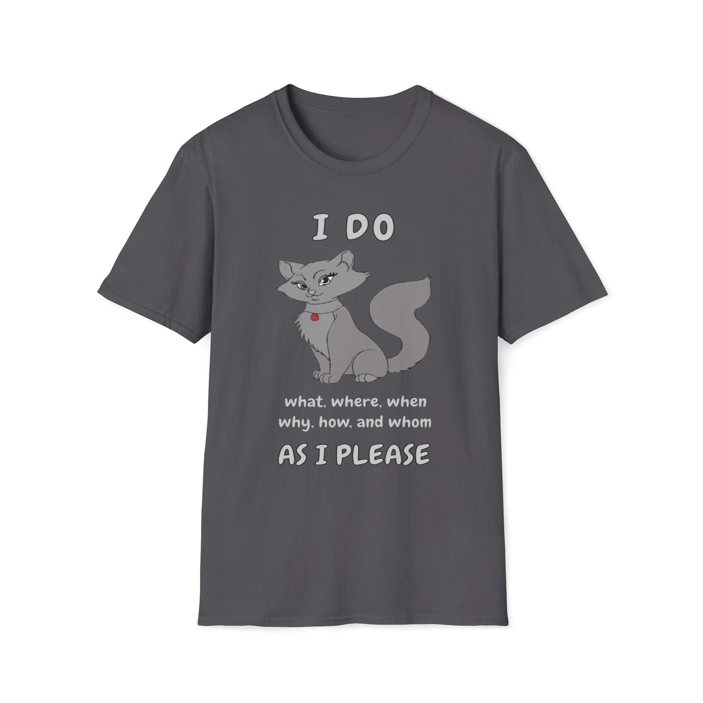 I Do What, Where, When, Why, How And Whom As I Please T-Shirt
