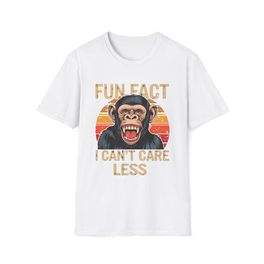 Fun Fact I Can't Care Less Chimpanzee - T-Shirt