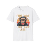 Fun Fact I Can't Care Less Chimpanzee - T-Shirt