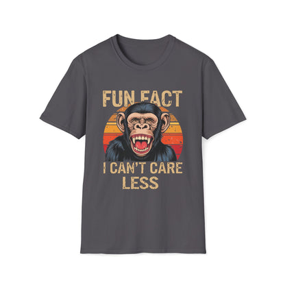 Fun Fact I Can't Care Less Chimpanzee - T-Shirt