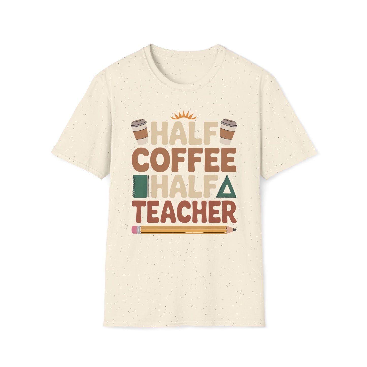 Half Coffee Half Teacher T-Shirt