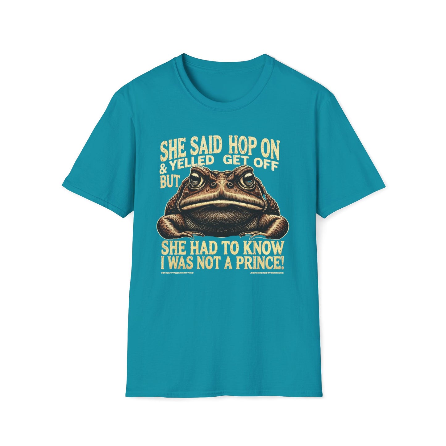She Said Hop On, Yelled Get Off But She Had To Know I Was Not A Prince T-Shirt