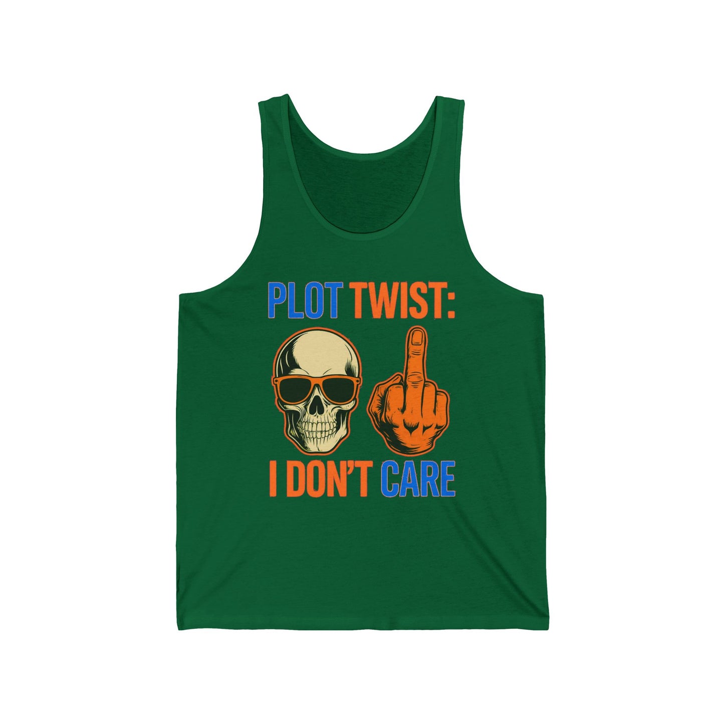 Apathetic Skeleton Doesn't Care Tank