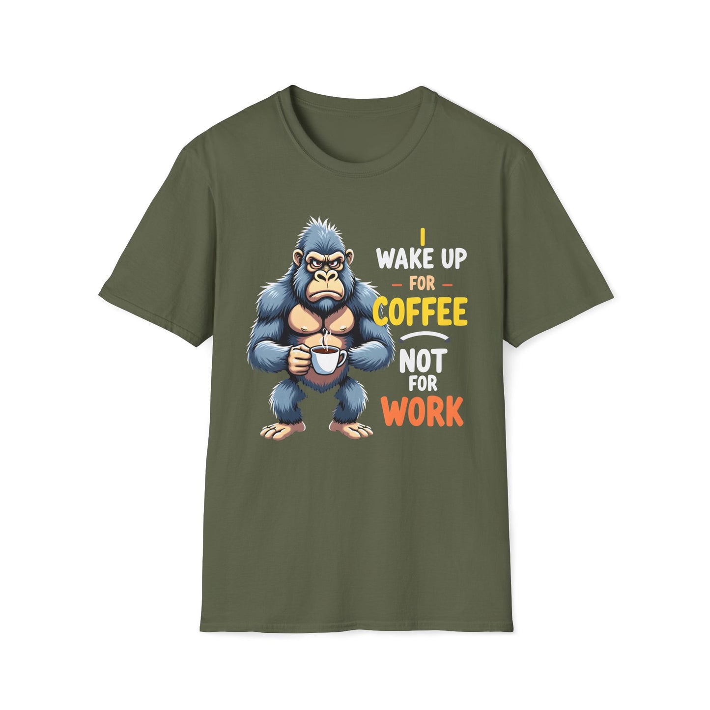 I Wake Up For Coffee Not For Work T-Shirt