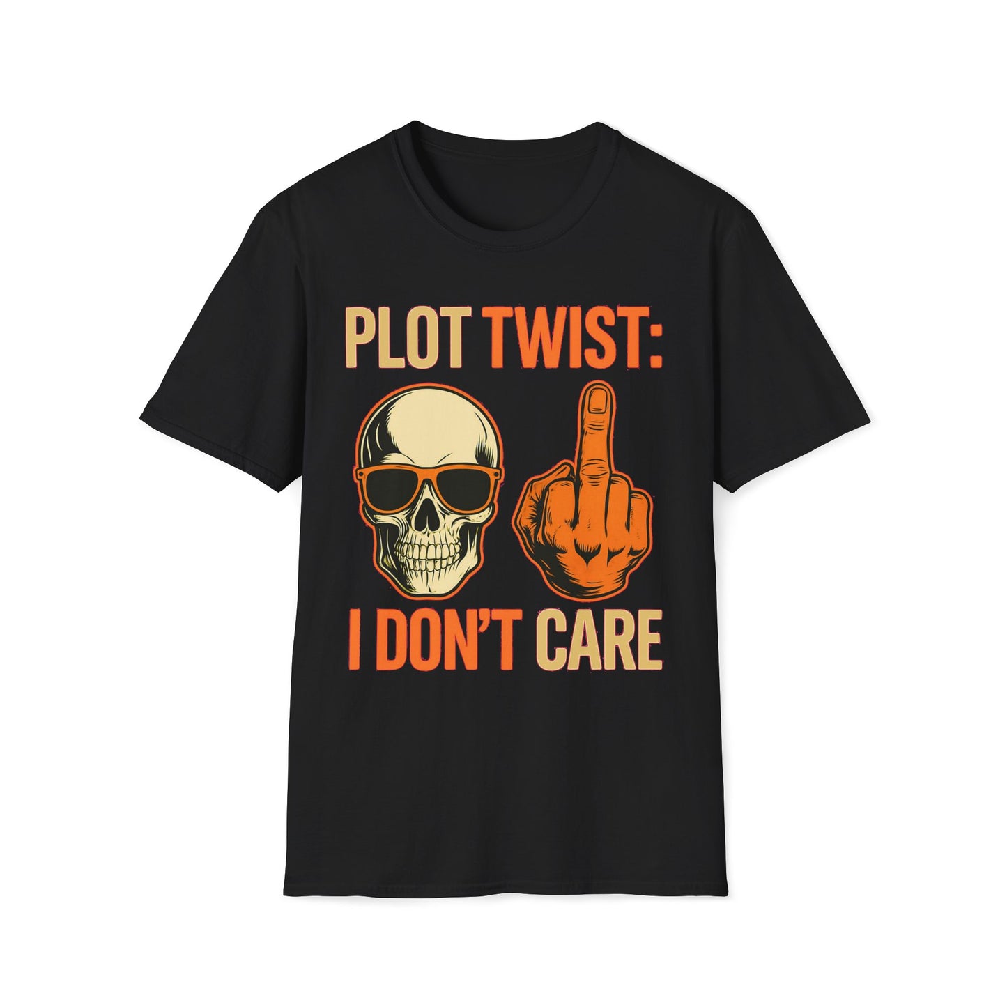 Apathetic Skeleton Doesn't Care T-Shirt