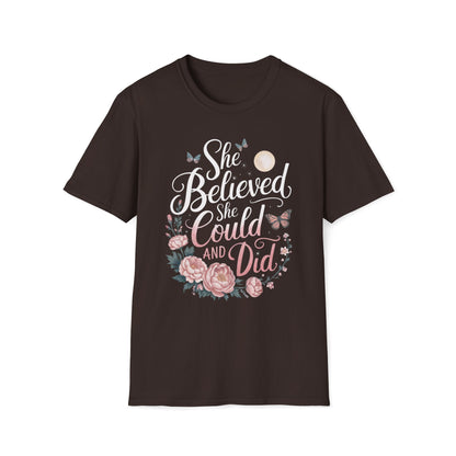 She Believed She Could And She Did T-Shirt