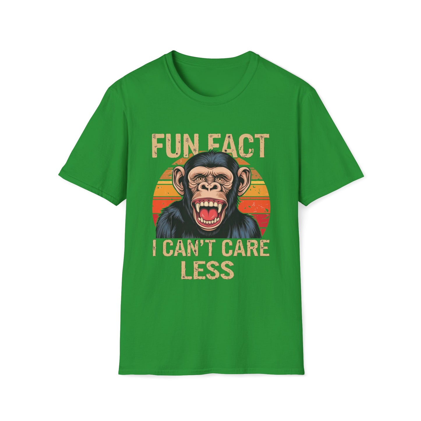 Fun Fact I Can't Care Less Chimpanzee - T-Shirt
