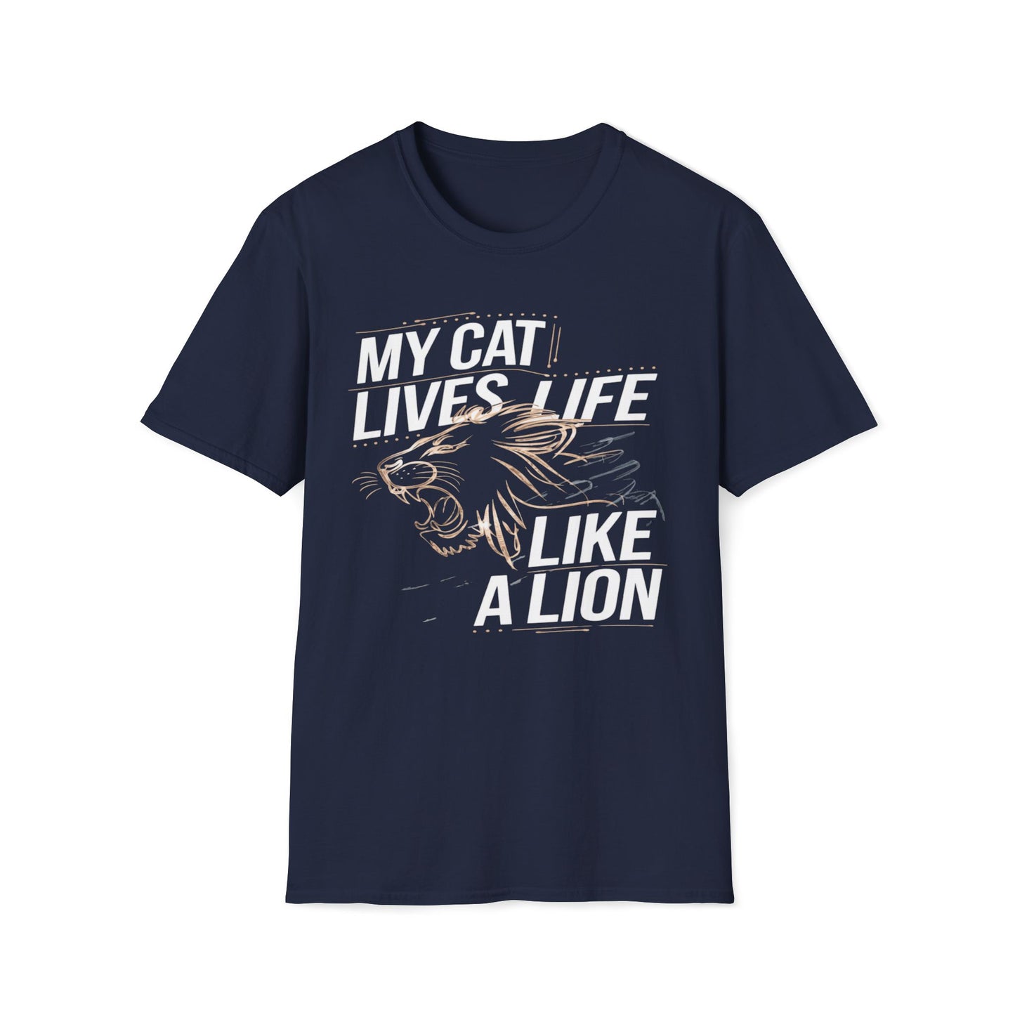 My Cat Lives Life Like A Lion T-Shirt