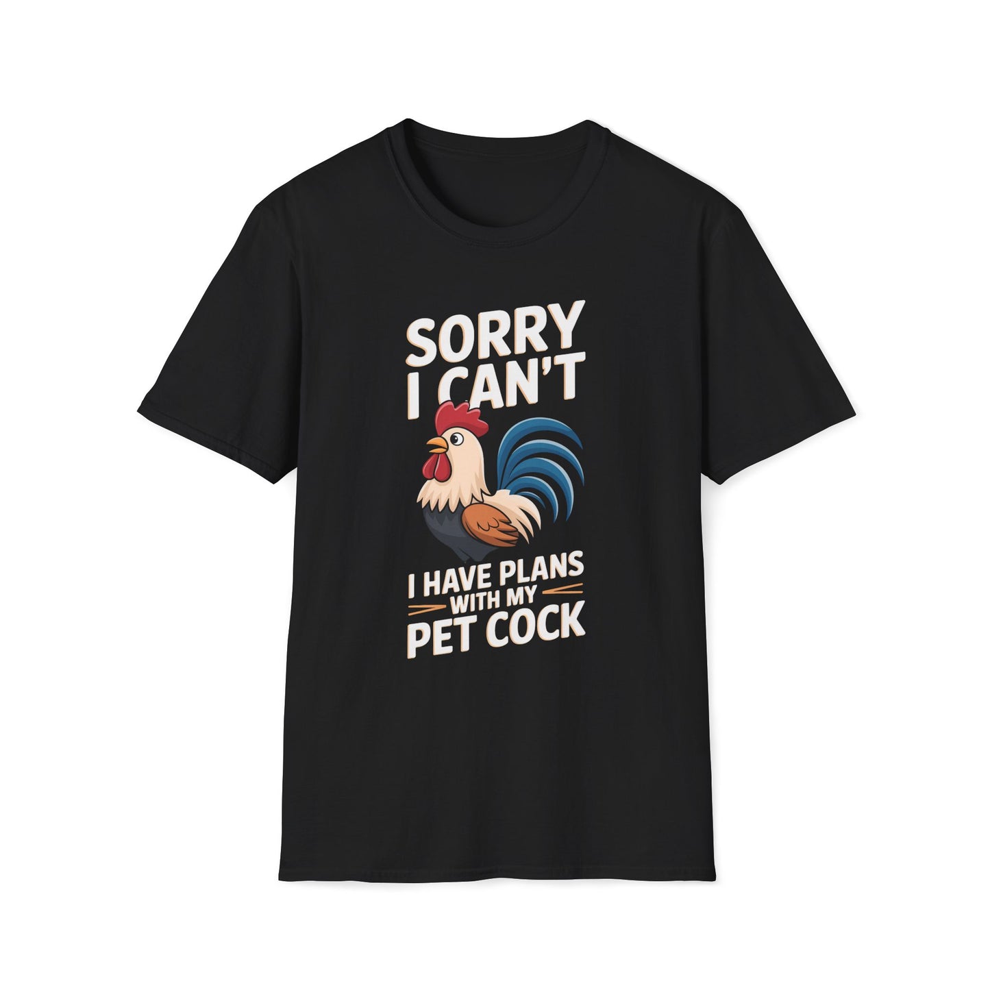 Sorry I Can't I Have Plans With My Pet Cock At Sunset T-Shirt