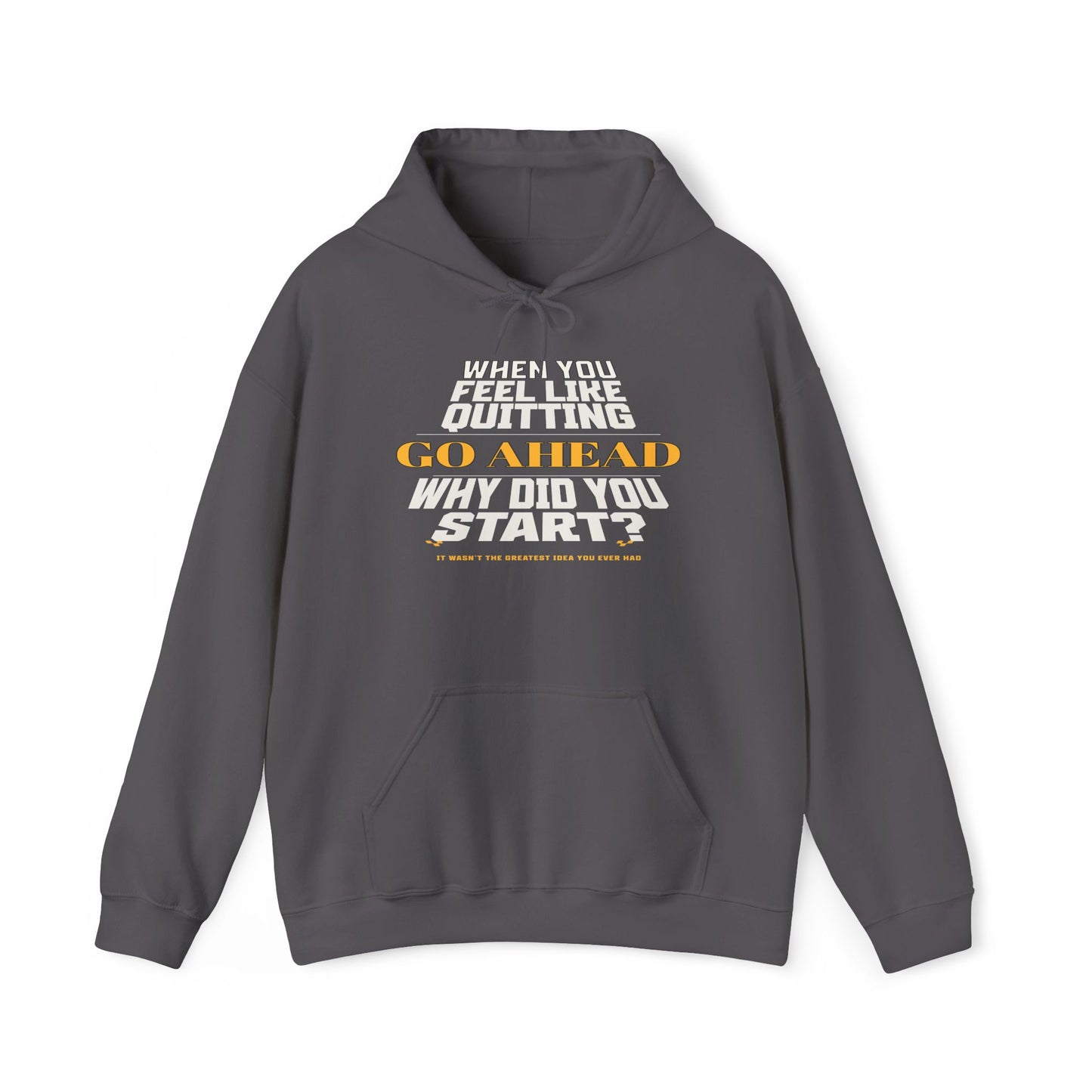 When You Feel Like Quitting, Go Ahead, Why Did You Start Hoodie