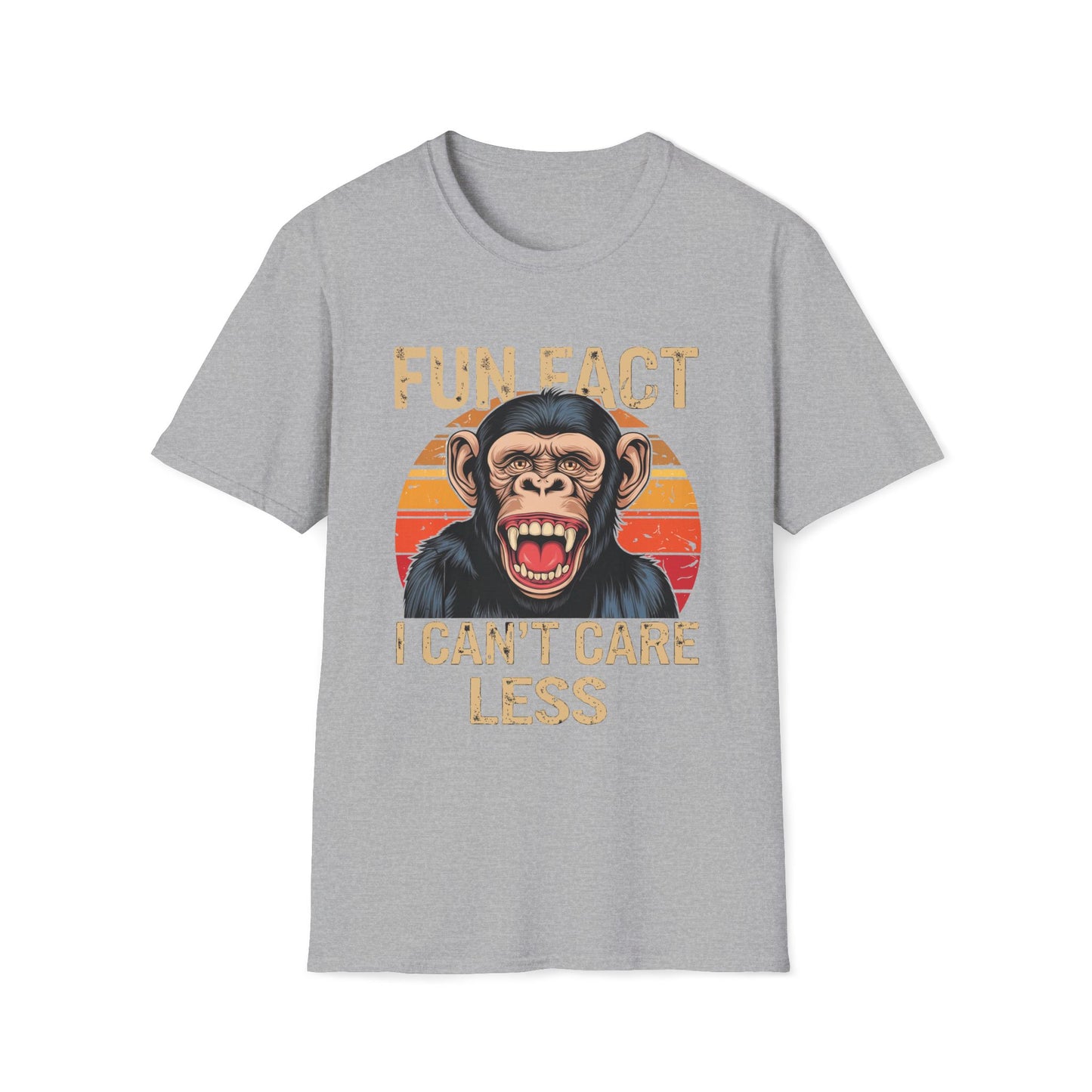 Fun Fact I Can't Care Less Chimpanzee - T-Shirt