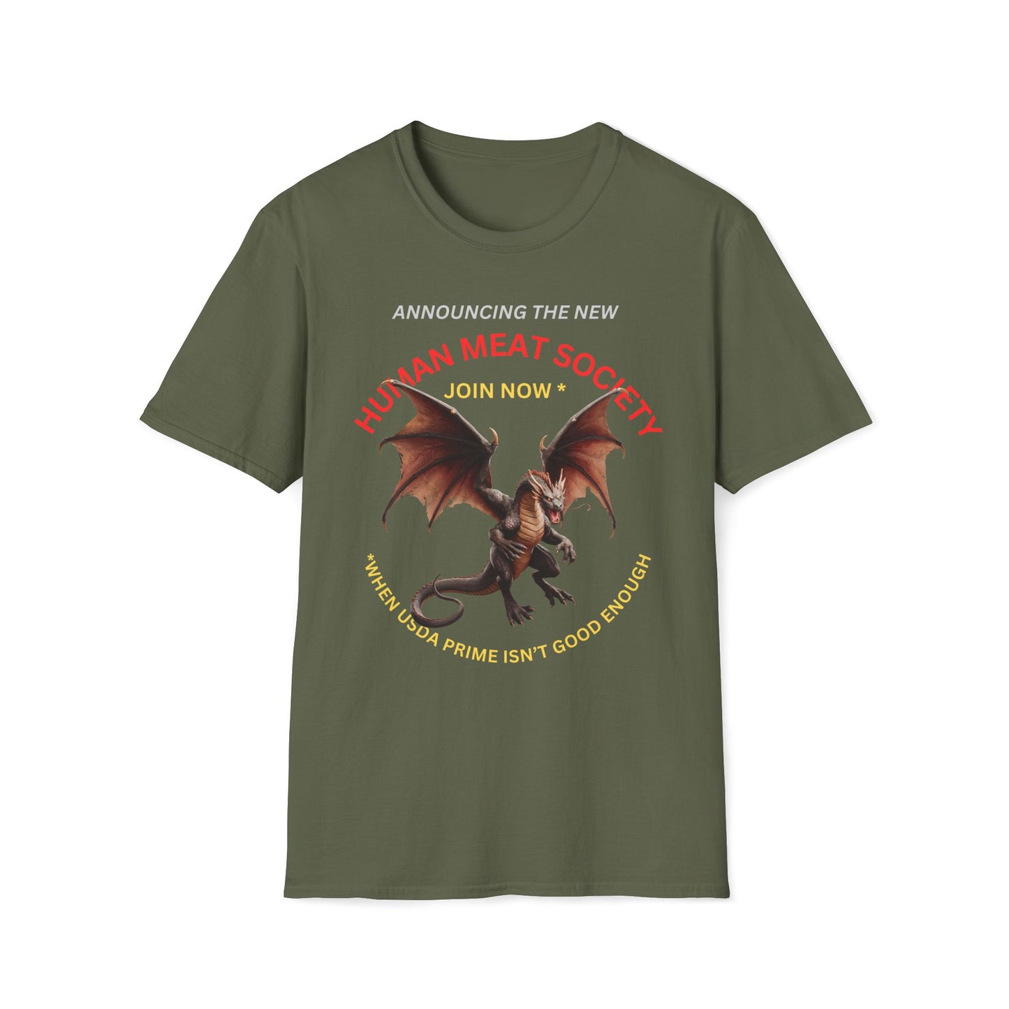 Announcing Human Meat Society Join Now T-Shirt