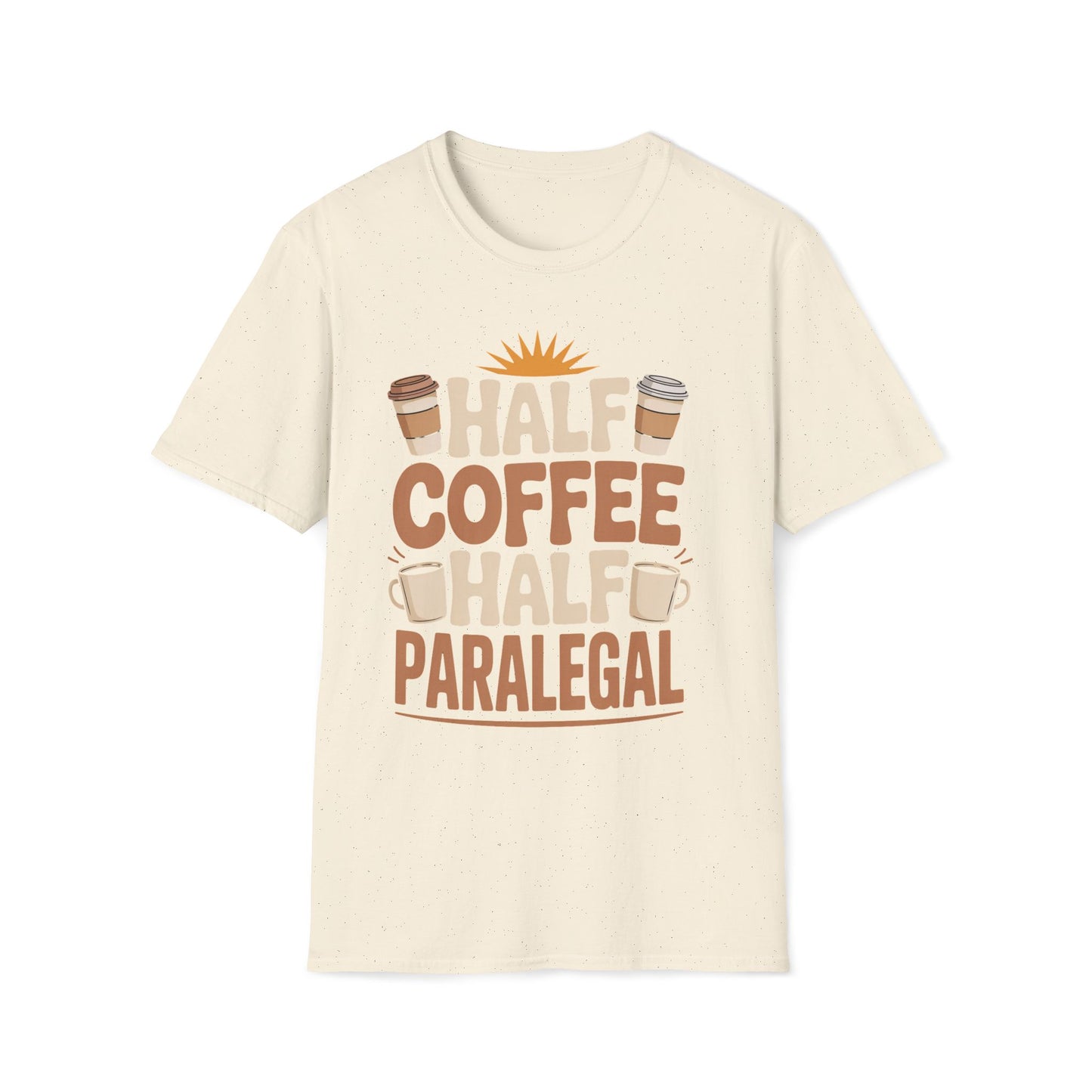 Half Coffee Half Paralegal T-Shirt