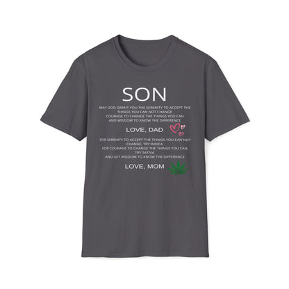 Dad Says Serenity And Courage, Mom Suggests Indica and Sativa T-Shirt