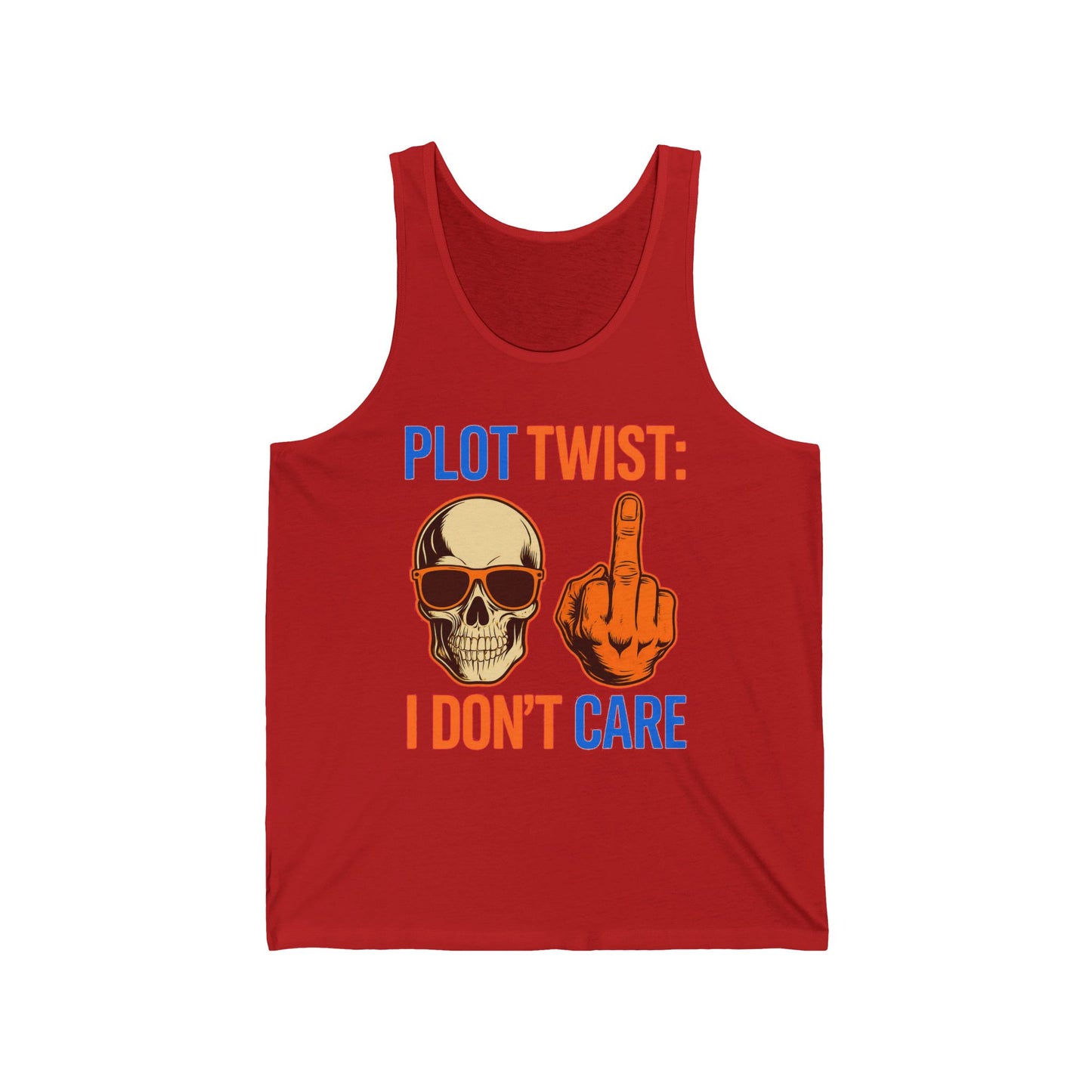 Apathetic Skeleton Doesn't Care Tank