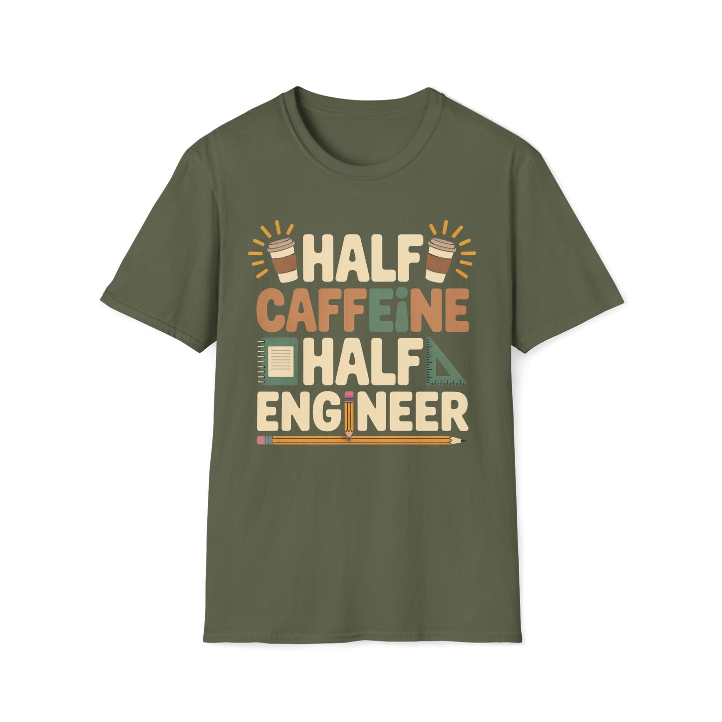 Half Coffee Half Engineer T-Shirt