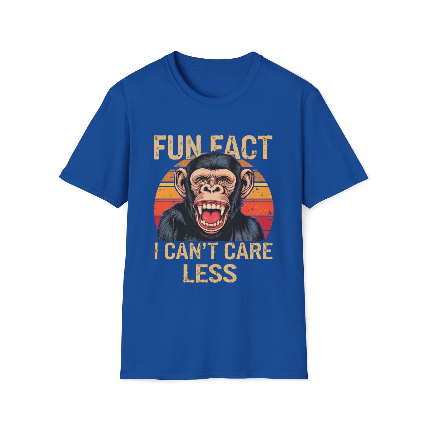 Fun Fact I Can't Care Less Chimpanzee - T-Shirt