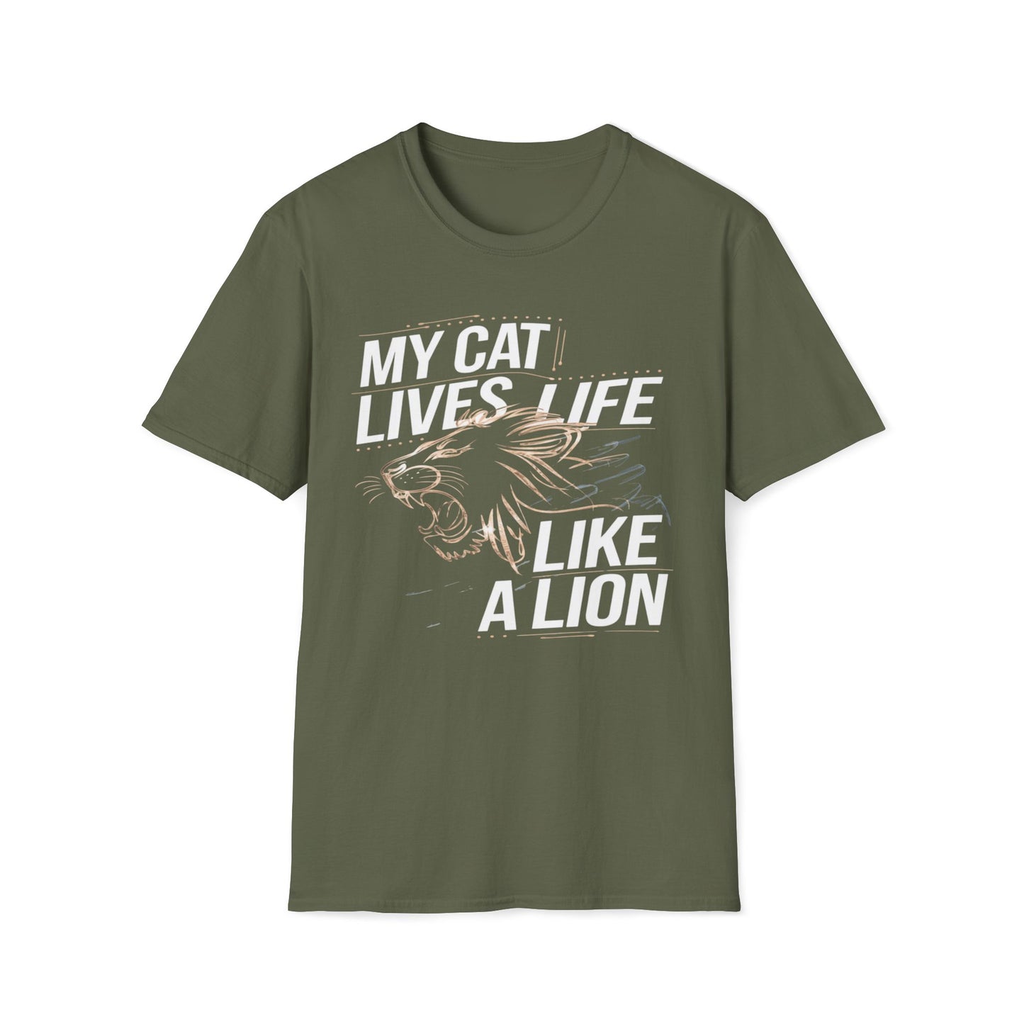My Cat Lives Life Like A Lion T-Shirt