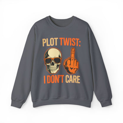 Apathetic Skeleton Doesn't Care Crewneck