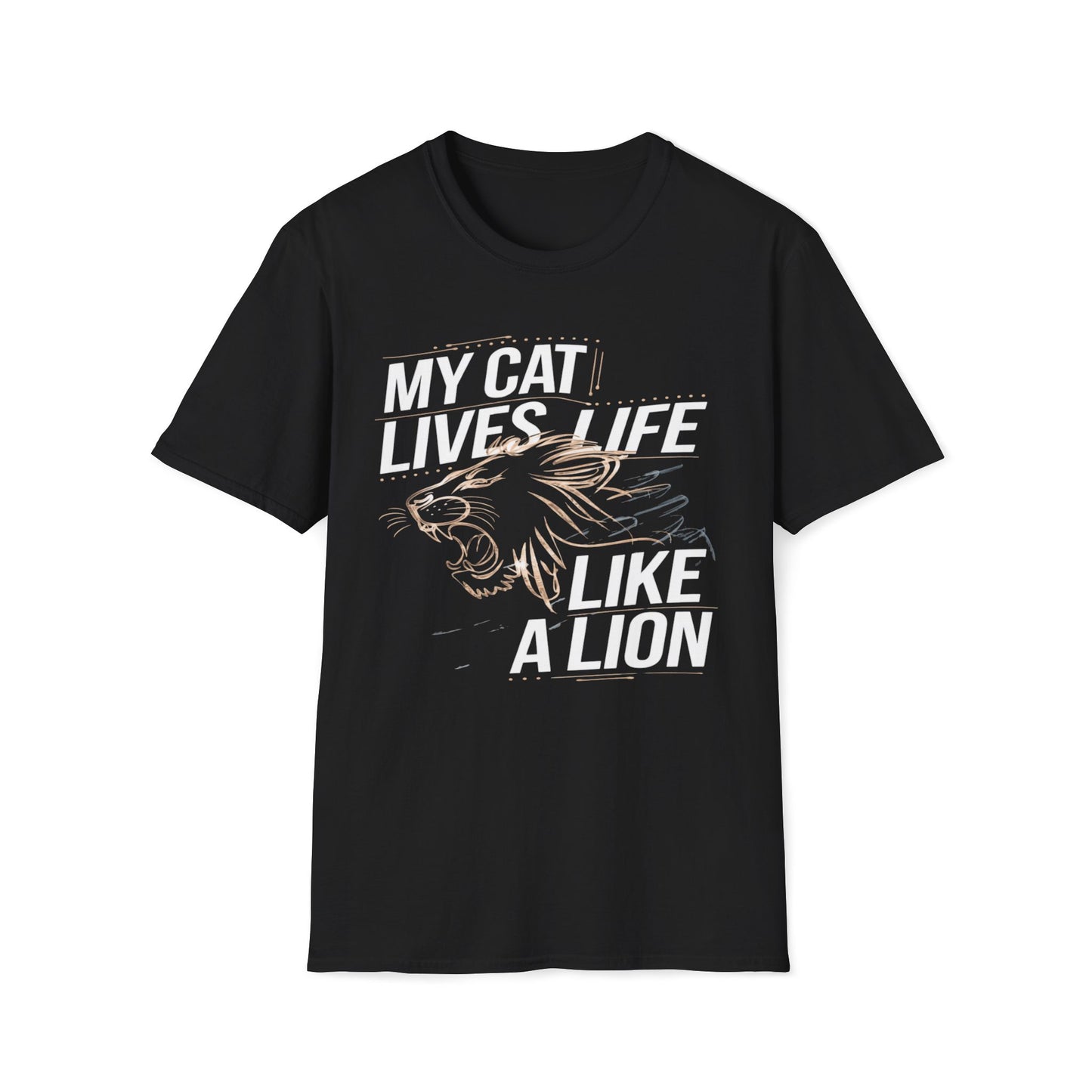 My Cat Lives Life Like A Lion T-Shirt
