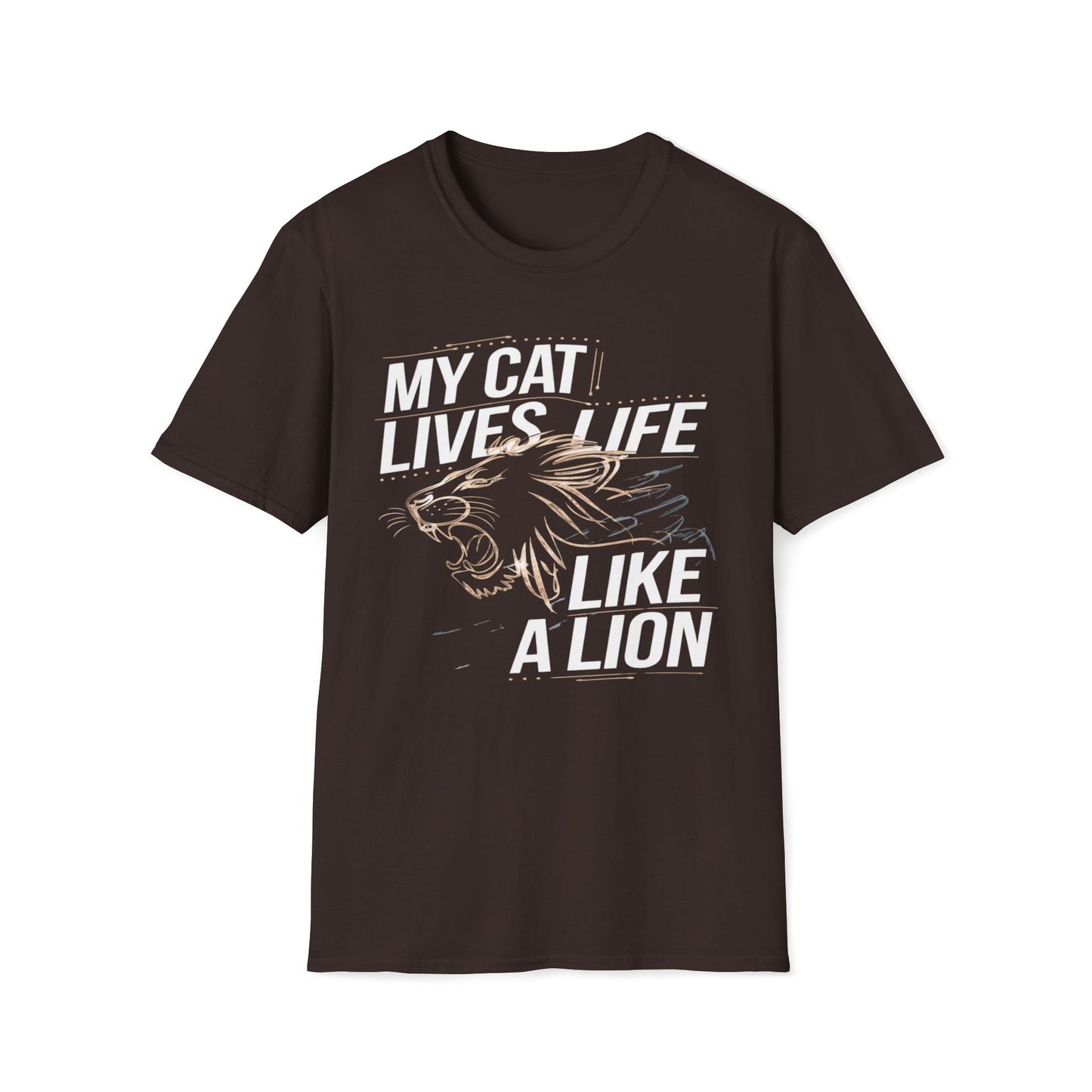 My Cat Lives Life Like A Lion T-Shirt