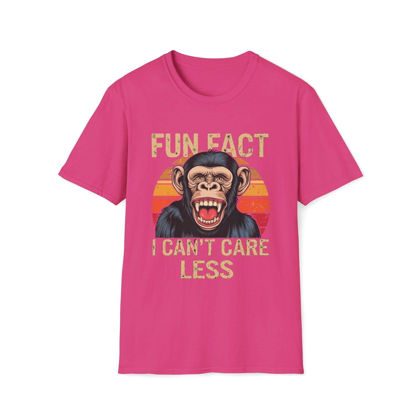 Fun Fact I Can't Care Less Chimpanzee - T-Shirt