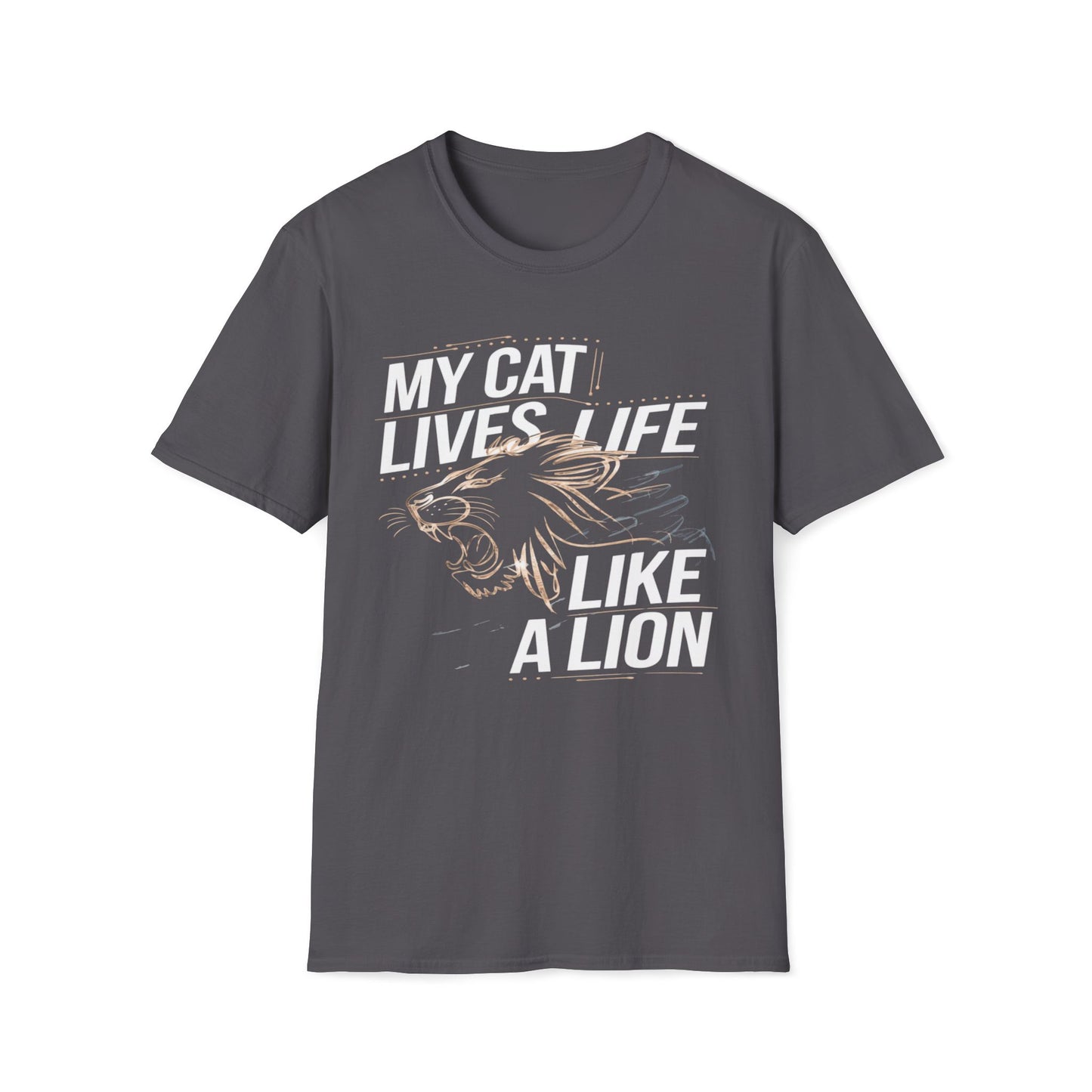 My Cat Lives Life Like A Lion T-Shirt